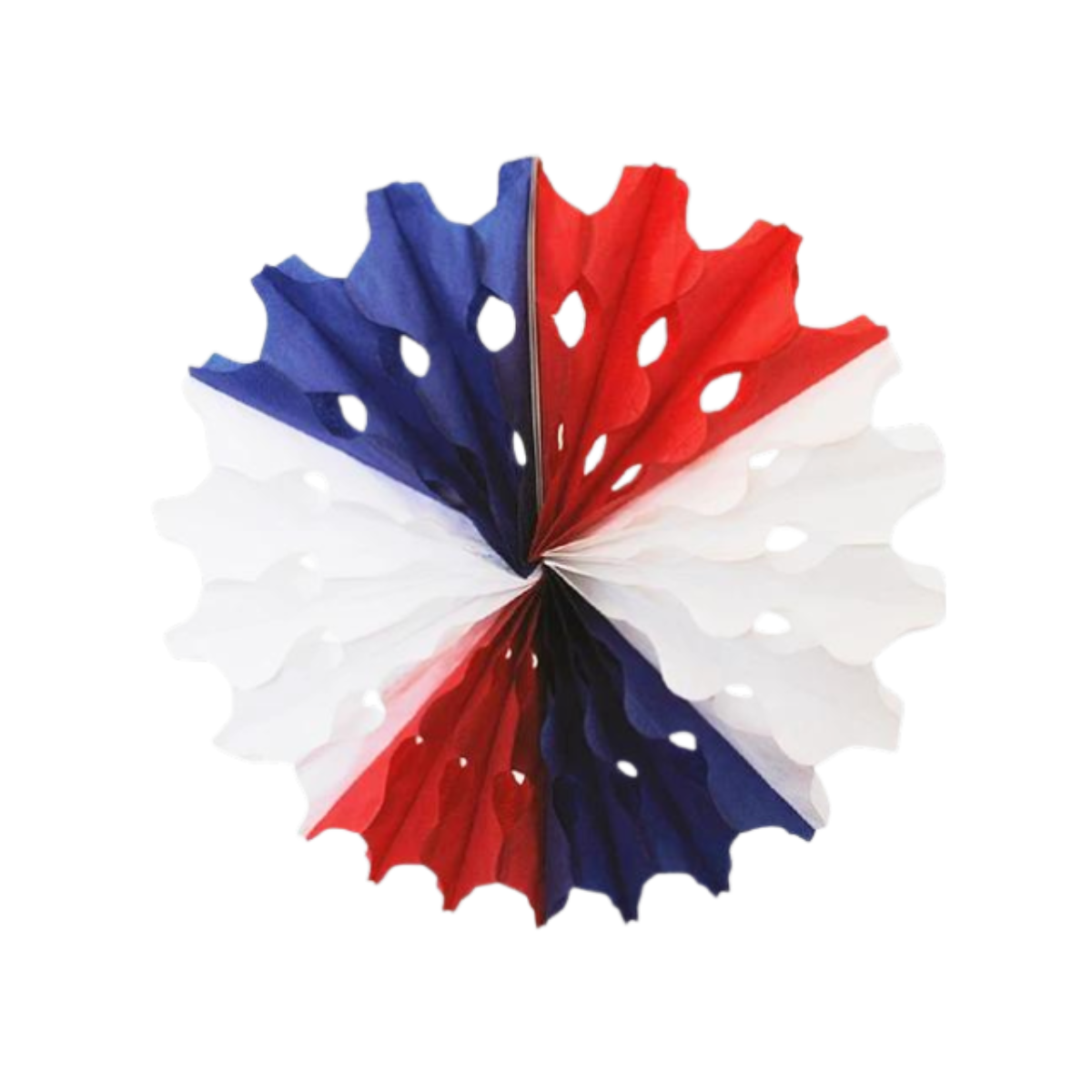 Abanico Tricolor 40cm Fiestas Patrias - Louicid