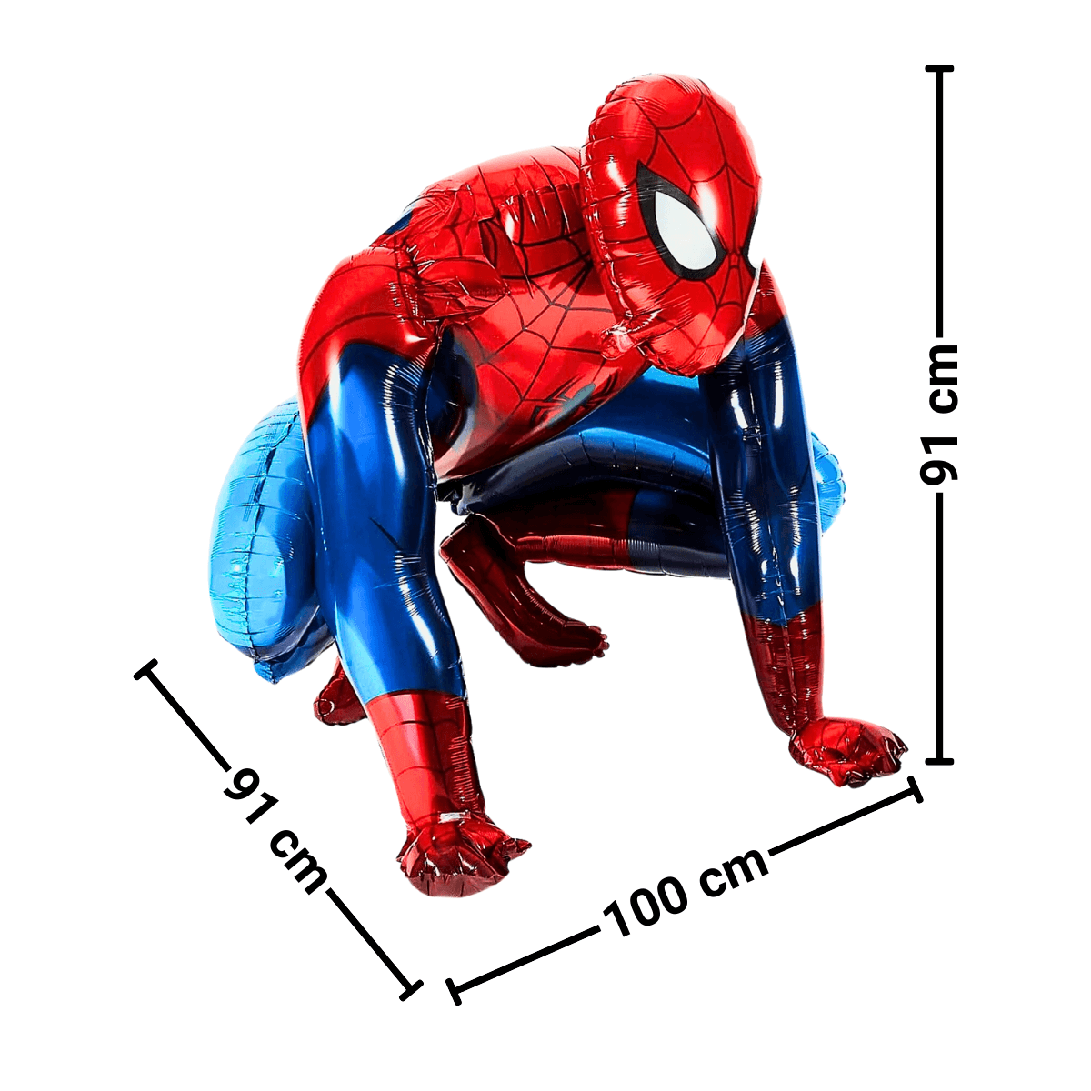 Globo Metalizado Spiderman 91cm Grande Decoración Para Cumpleaños - Louicid