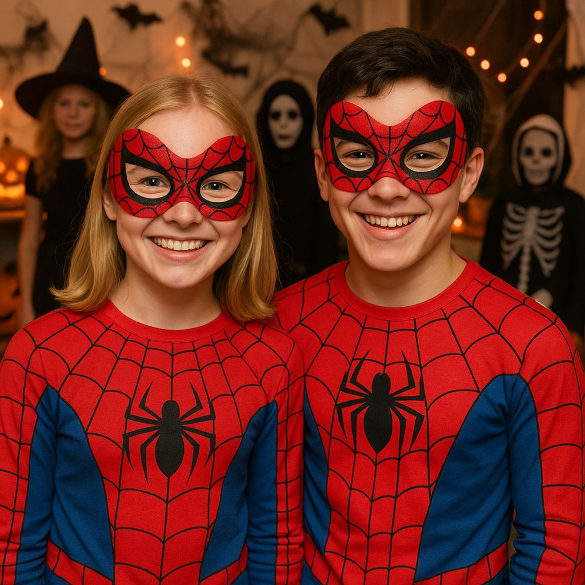 Antifaz Spiderman Rojo Fiesta Halloween - Louicid