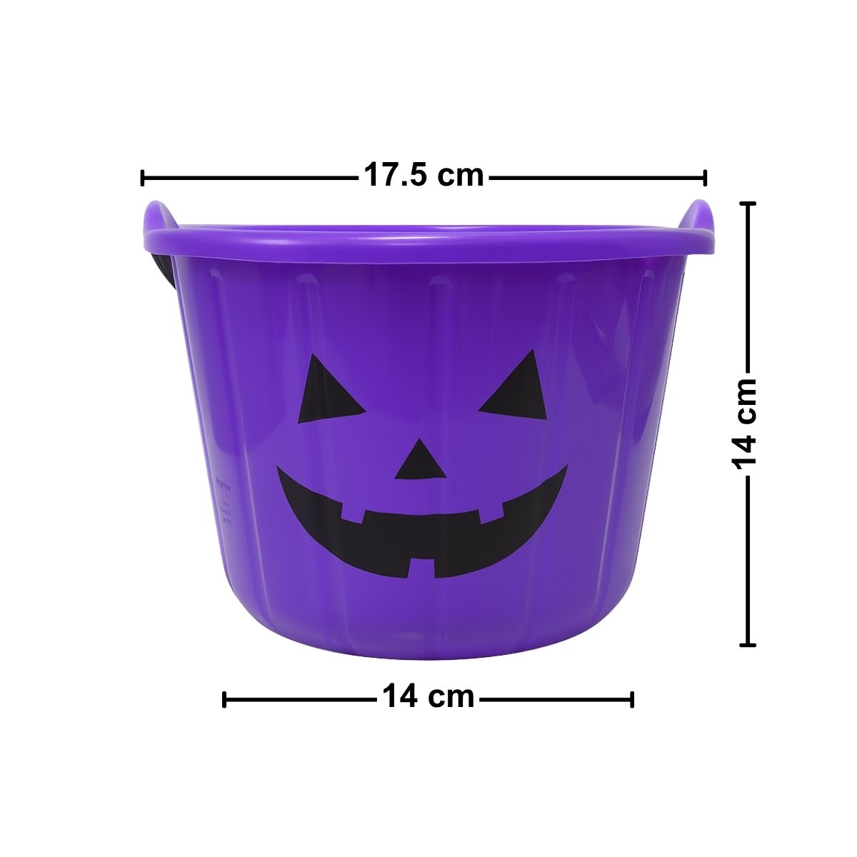 Balde Para Dulces Halloween Diseño Calabaza - Louicid