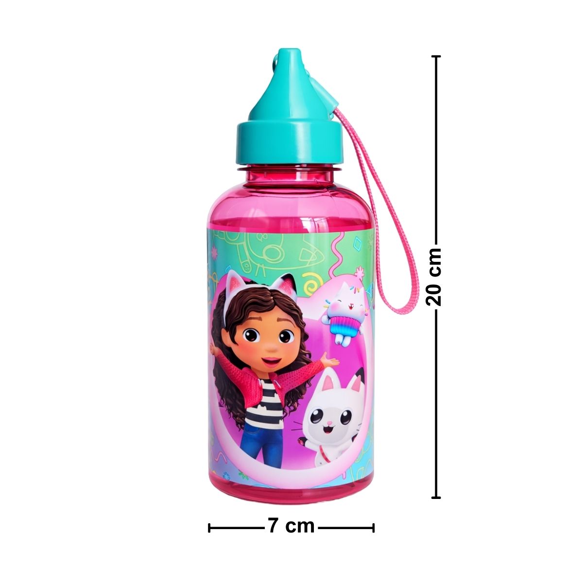 Botella Con Correa La Casa De Gabby 500 ml Medidas - Louicid