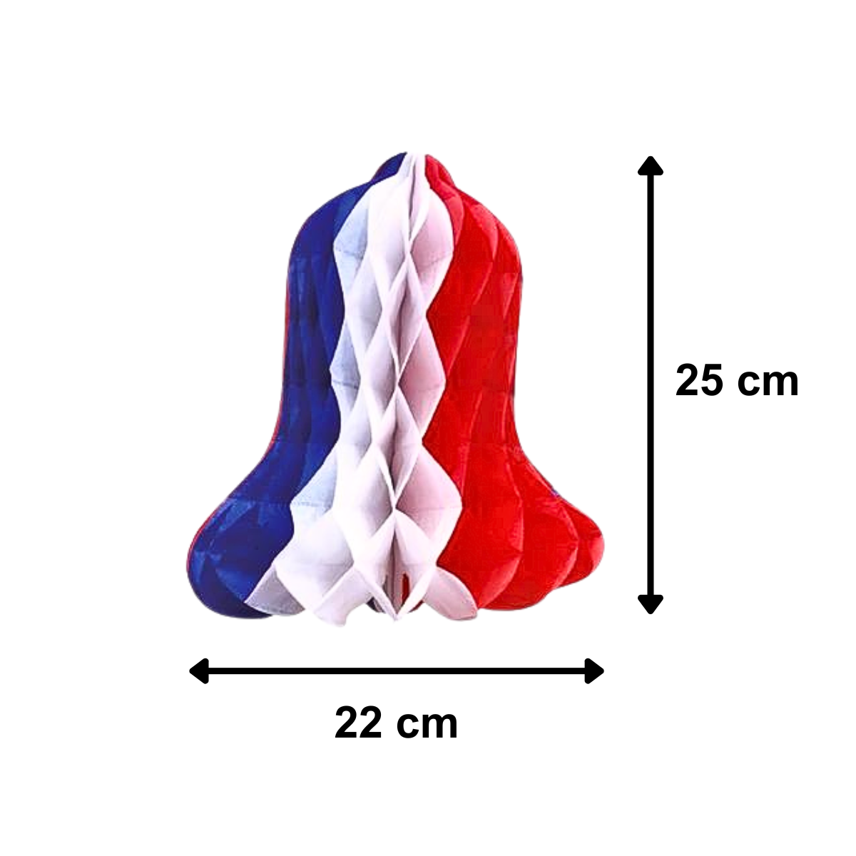 Campana Tricolor 25cm Fiesta Patria Medidas - Louicid