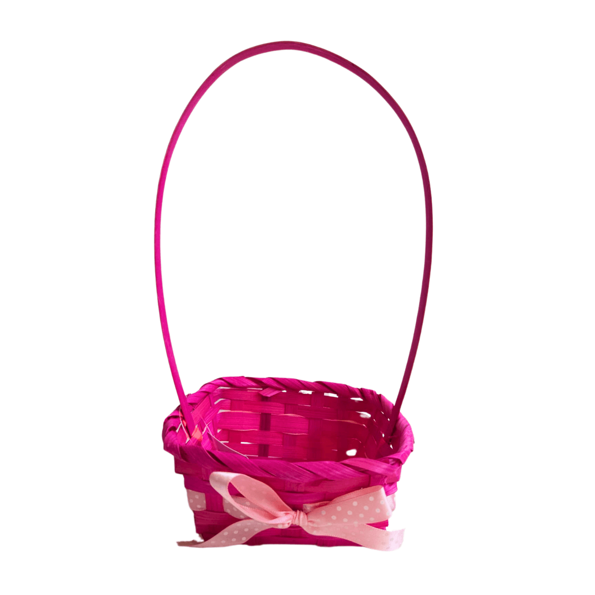Canasto De Bambú Mediano 15x13x26cm Para Pascua Resurrección - Louicid