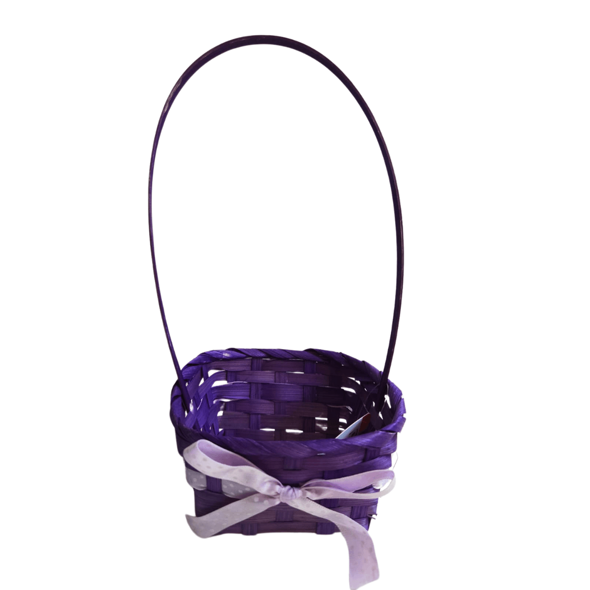 Canasto De Bambú Mediano 15x13x26cm Para Pascua Resurrección - Louicid