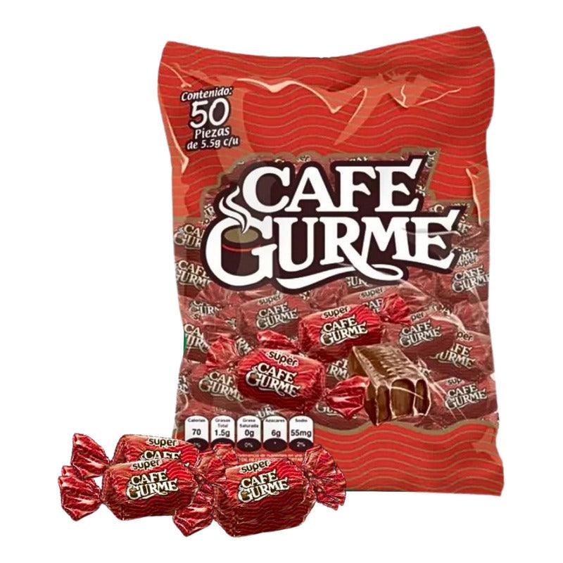 Caramelo Masticable Café Gurme 50 Unidades Bolsa De 275gr - Louicid