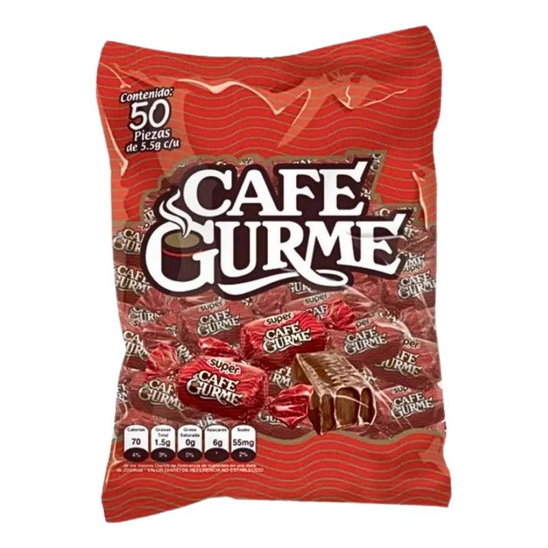 Caramelo Masticable Café Gurme 50 Unidades Bolsa De 275gr - Louicid