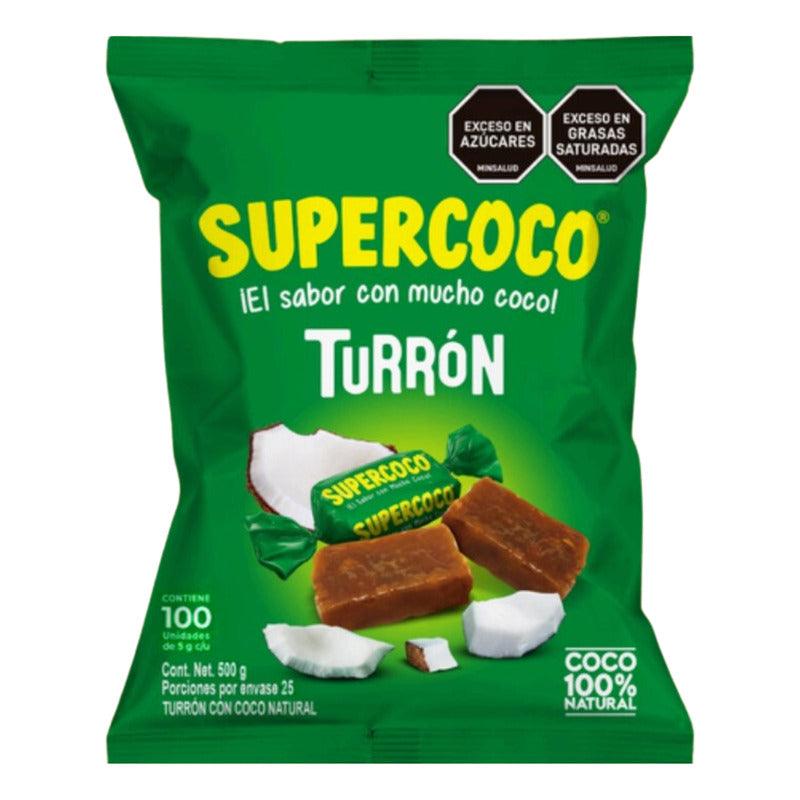 Caramelo Turrón Supercoco 50 Unidades Bolsa De 250gr - Louicid
