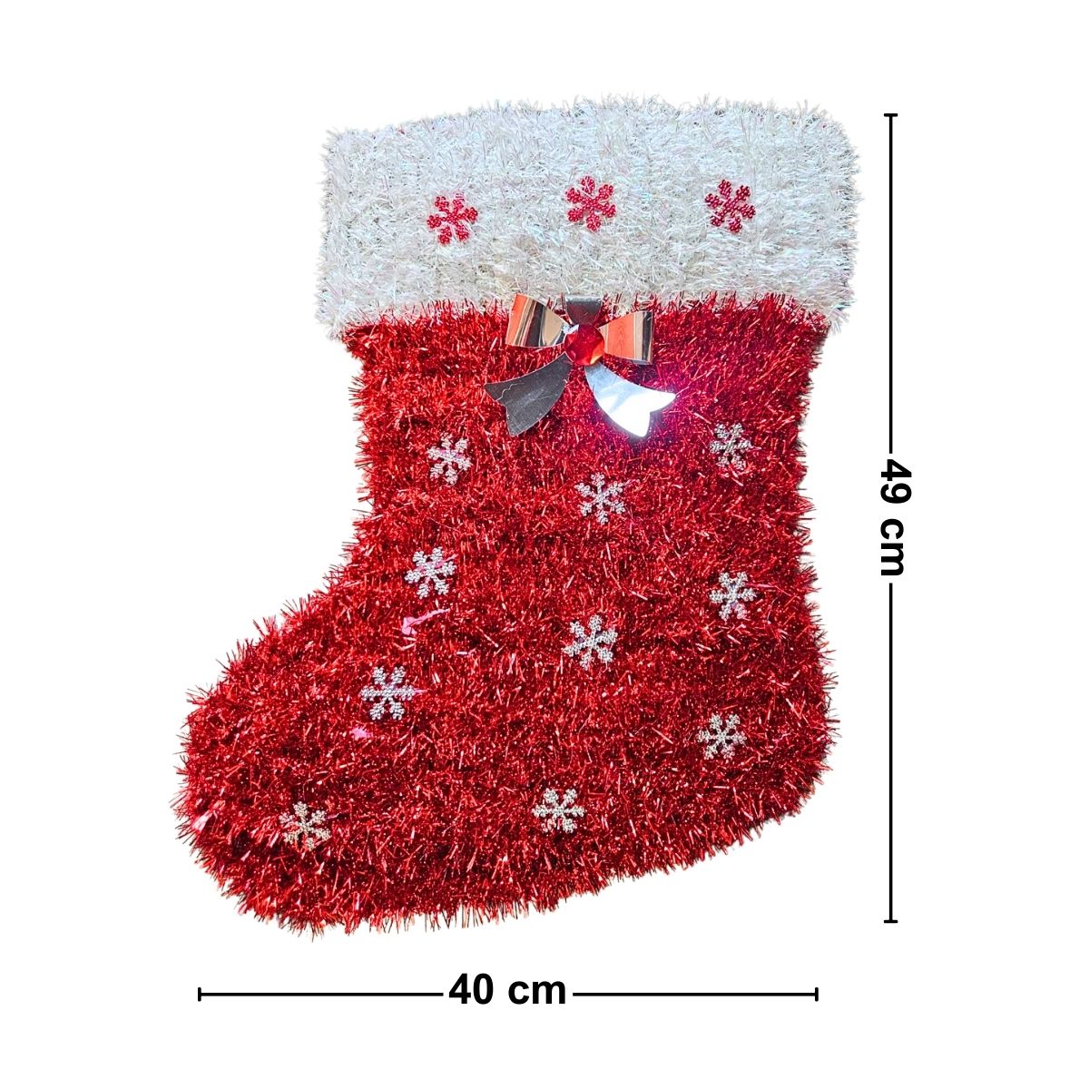 Colgante Bota Pascuero Rojo Grande 49cm Medidas - Louicid