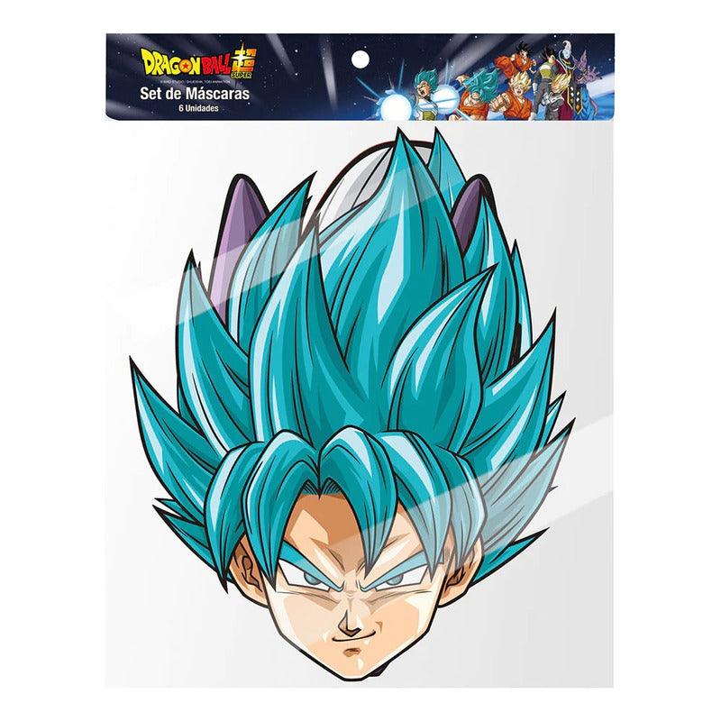 Mascaras Dragon Ball Super 6pcs Para Cumpleaños Infantil - Louicid