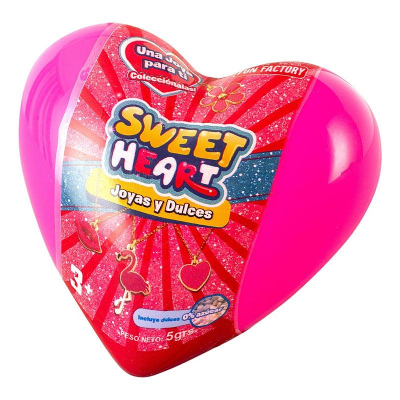 Corazón Sorpresa Con Joya Y Dulces Coleccionable - Louicid