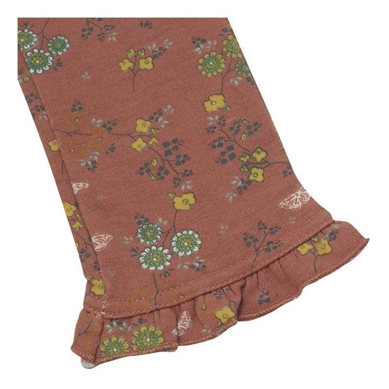 Calza Niña Estampada Floreal Naranja Pillin - Louicid