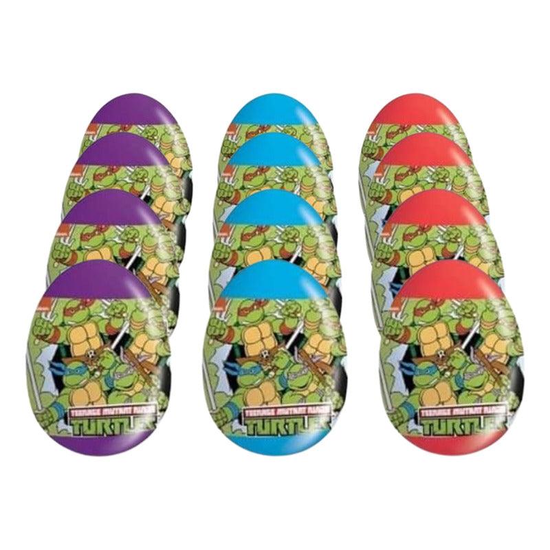 Pack 12 Huevos Sorpresas Tortuga Ninja Figura & Caramelo - Louicid