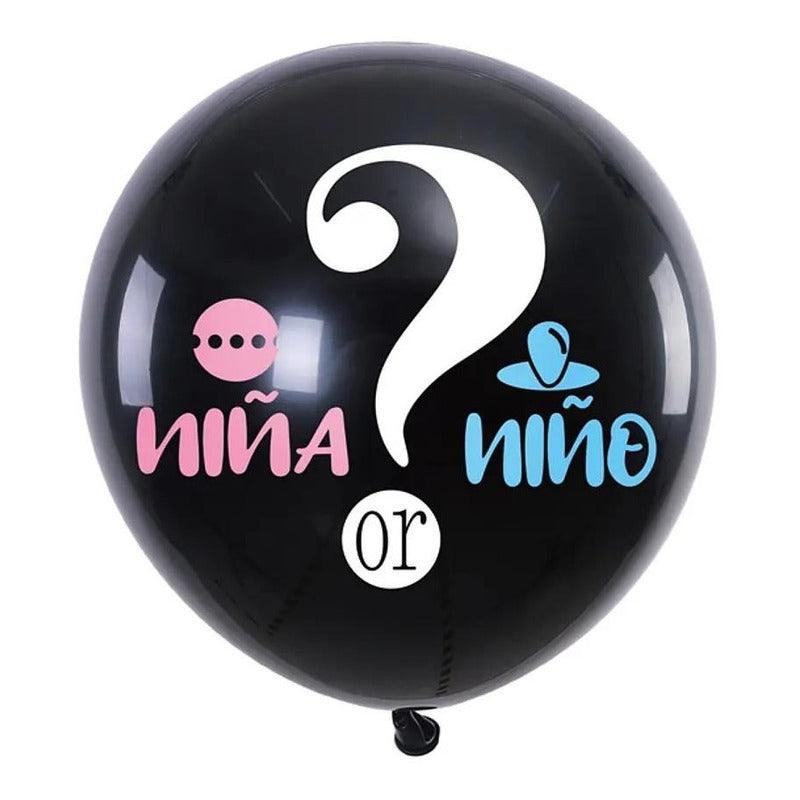 Globo Látex 90cm Revelación De Género Niña O Niño Belina - Louicid