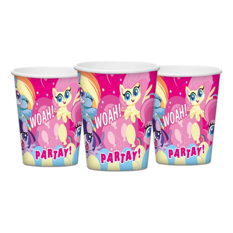 Set 6 Vasos My Little Pony 270cc Para Cumpleaños - Louicid