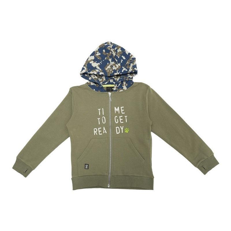 Polerón De Niño Con Cierre Apache Wild Collection Pillin - Louicid