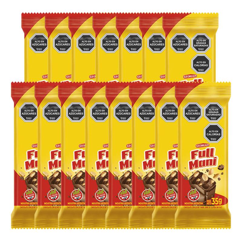Caja 15 Chocolates Con Leche Y Maní De 35gr Libre De Gluten - Louicid