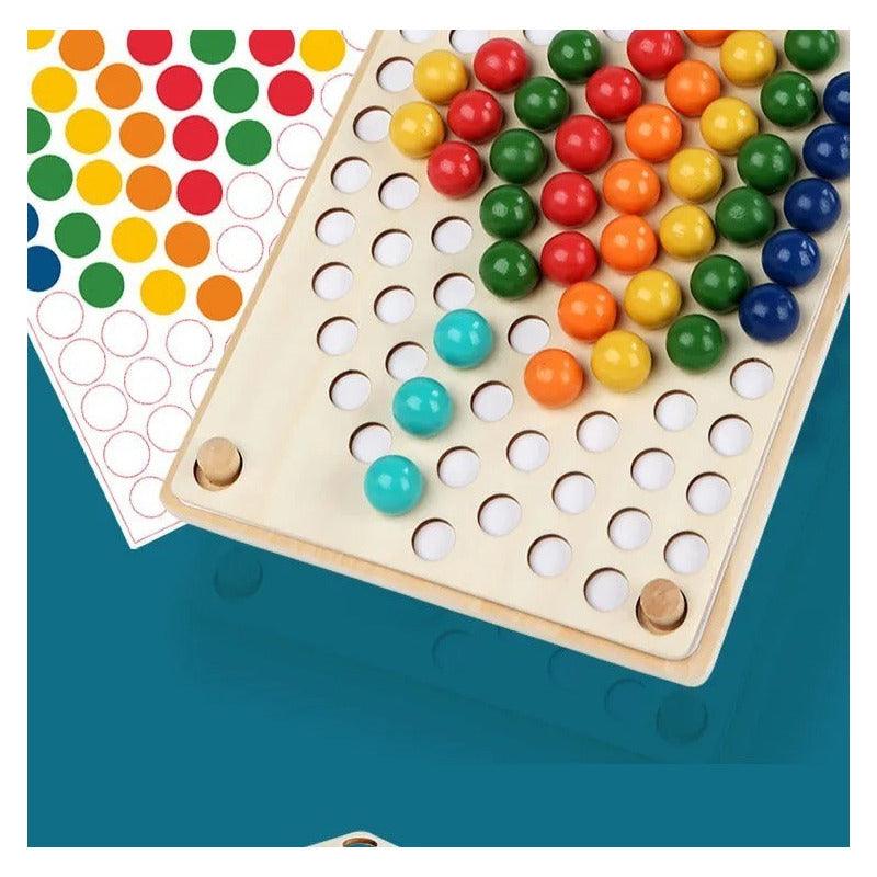 Tablero Educativo De Arcoíris Montessori Juguete Para Niños - Louicid