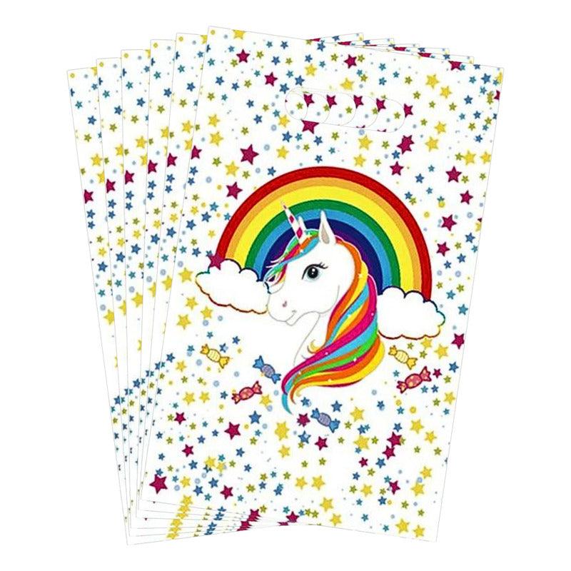 Bolsas Para Dulces Unicornio & Arcoíris 6 uds Cumpleaños