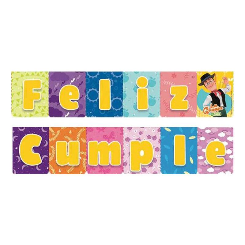 Guirnalda Feliz Cumpleaños La Granja De Zenón - Louicid