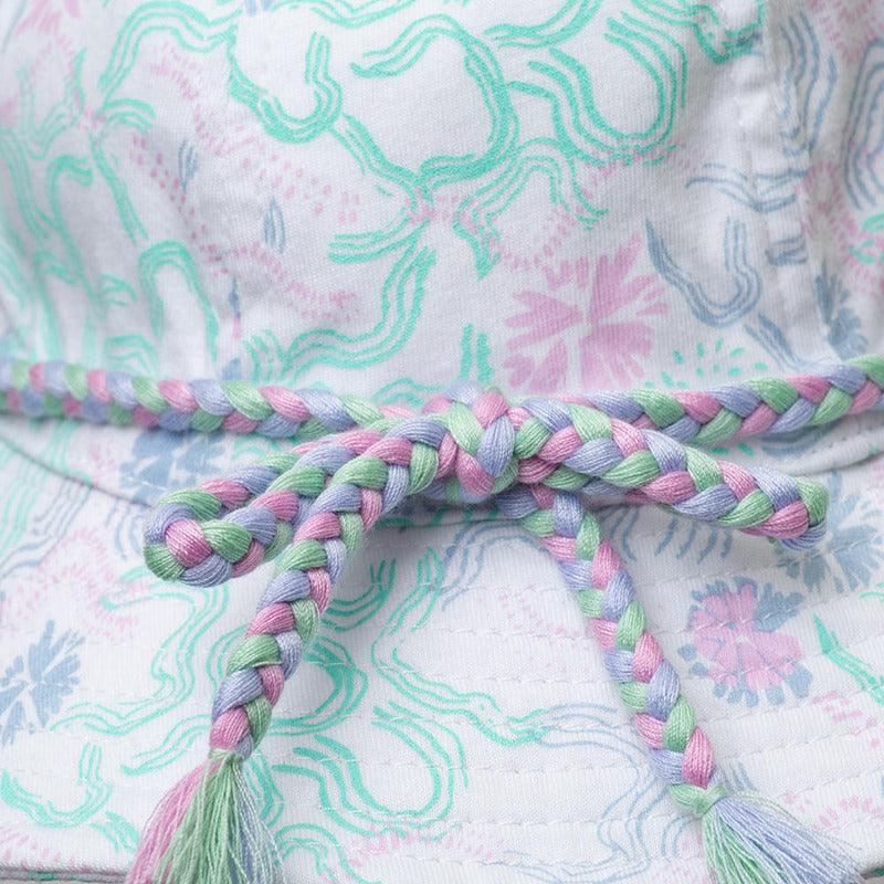 Gorro Bebe Niña Full Diseño Floreal - Louicid