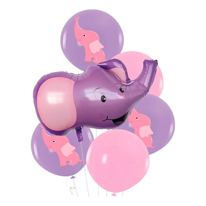 Set Globos Látex Estampado Animales 6pcs Decoración Belina - Louicid
