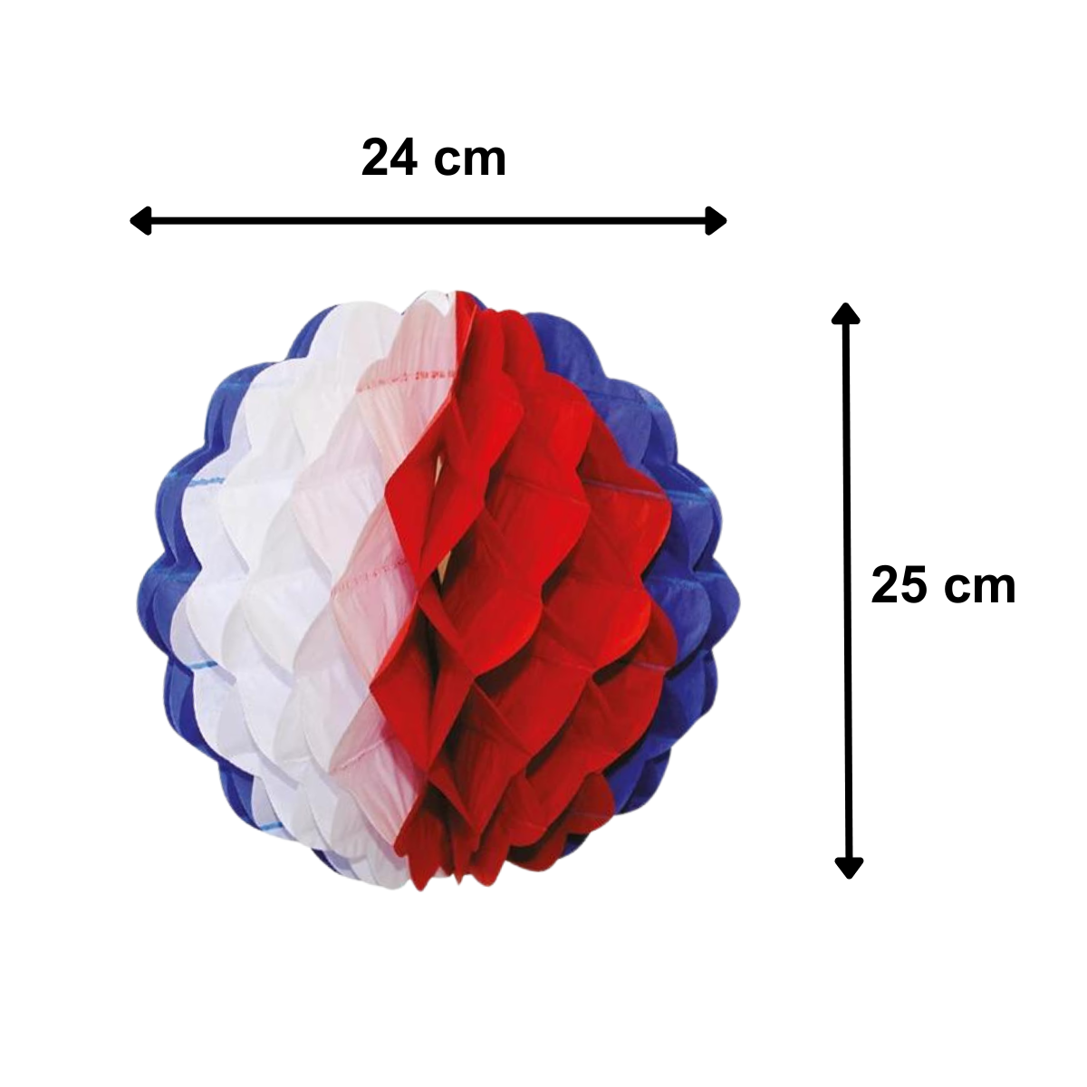 Esfera Tricolor 25cm Fiestas Patrias Medidas - Louicid