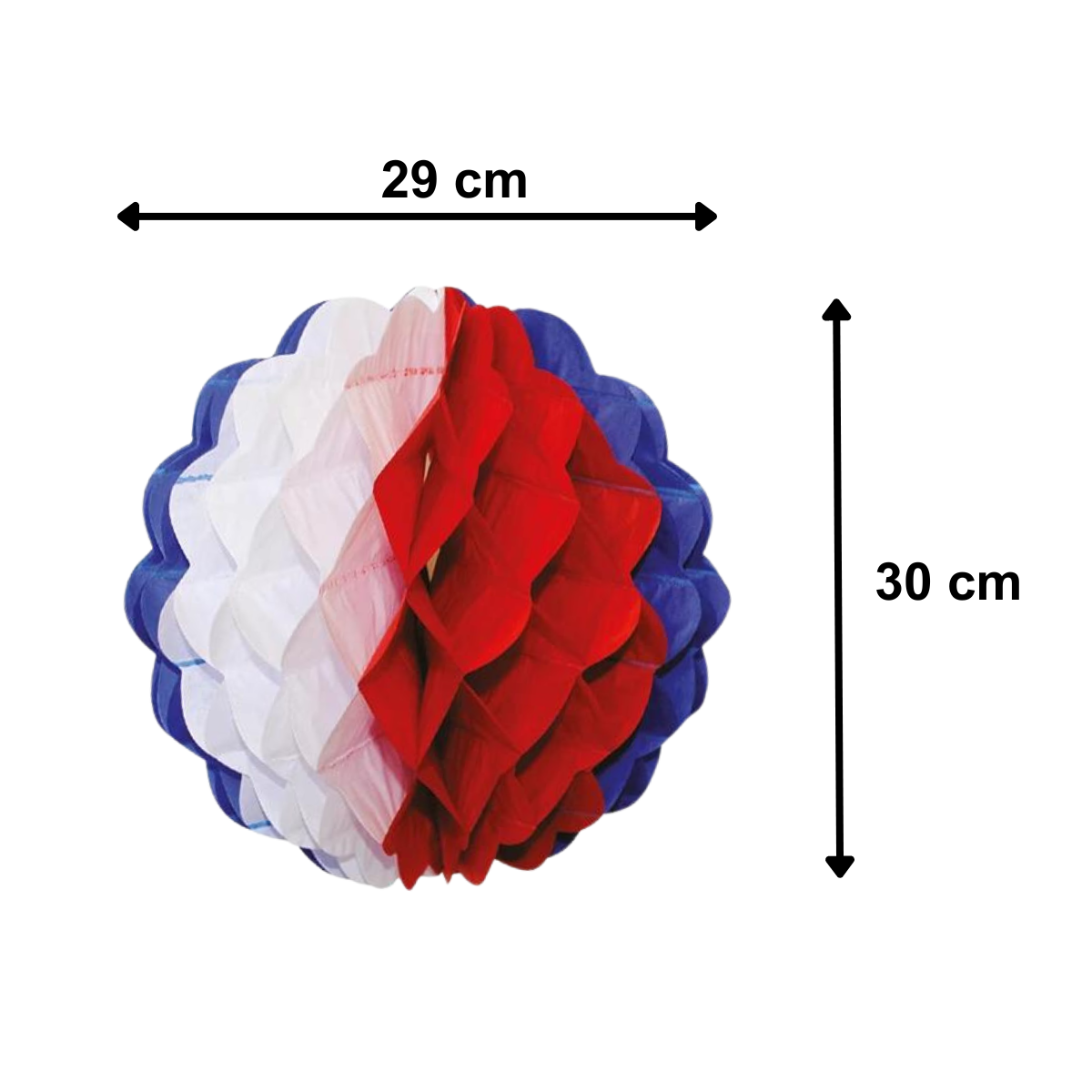 Esfera Tricolor 30cm Fiestas Patrias Medidas - Louicid