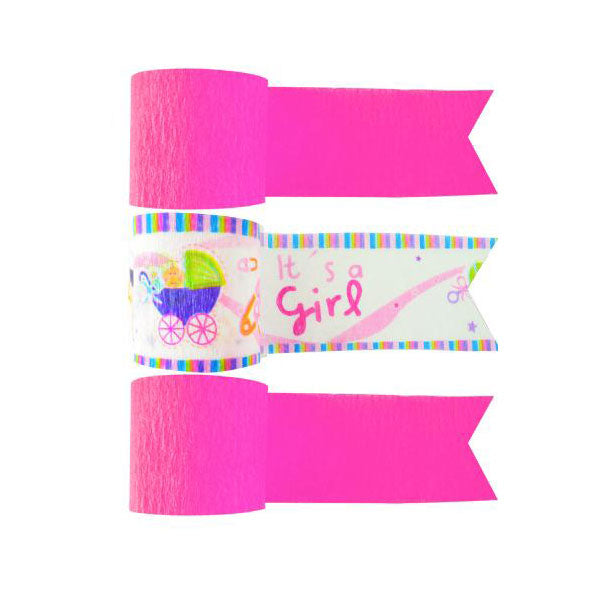 Festón Baby Shower Niña 12mts Fucsia - Louicid