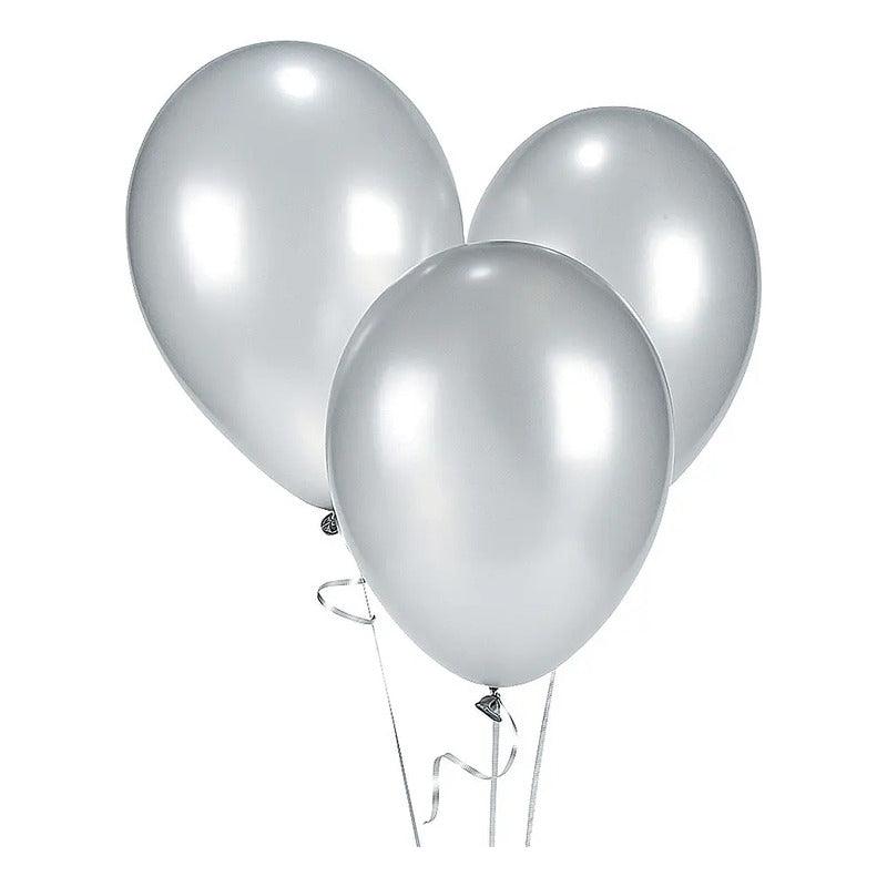 Globos Metalizados 25 Uds Colores Básicos Para Decoración - Louicid