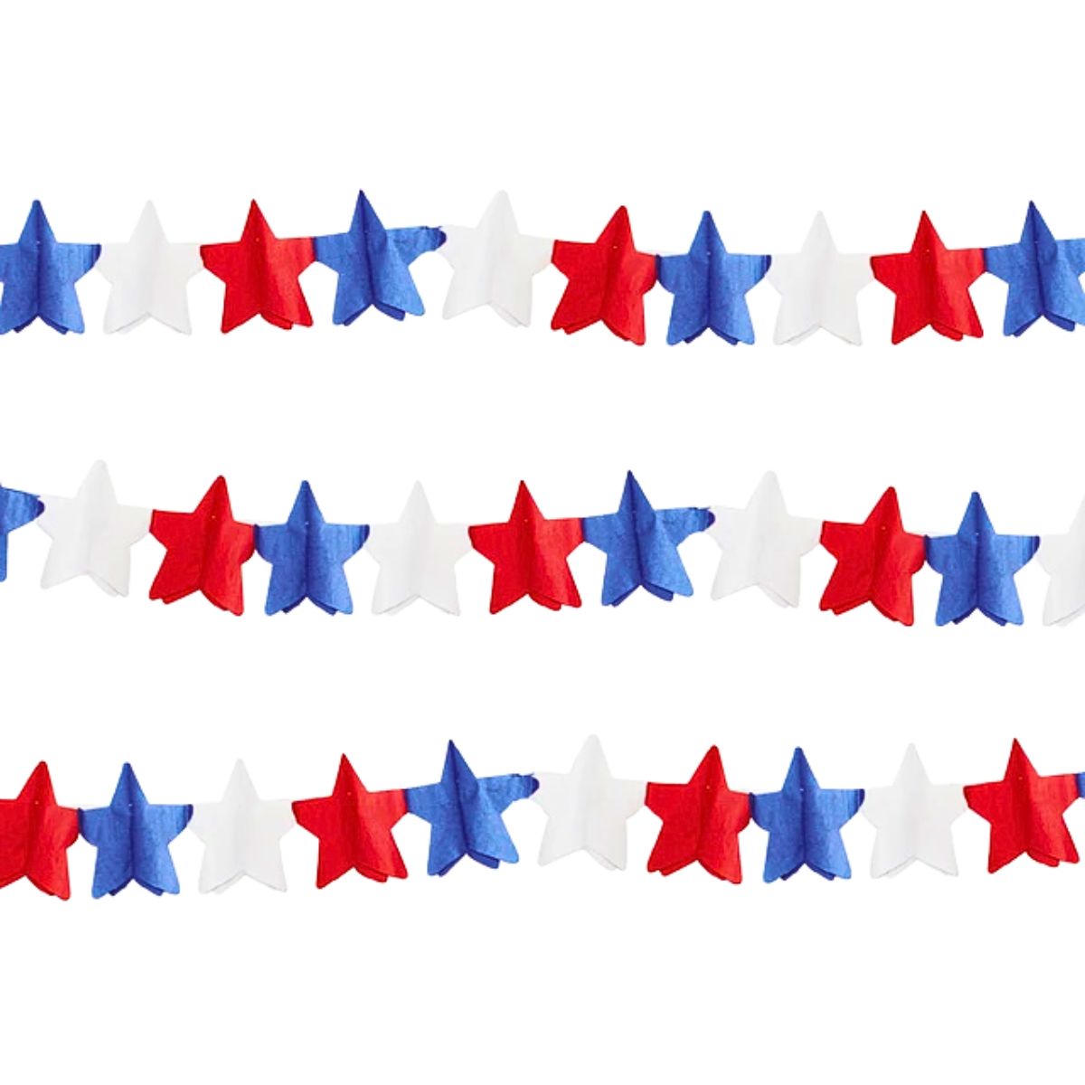 Guirnalda Estrella Tricolor 2mts Fiestas Patrias - Louicid