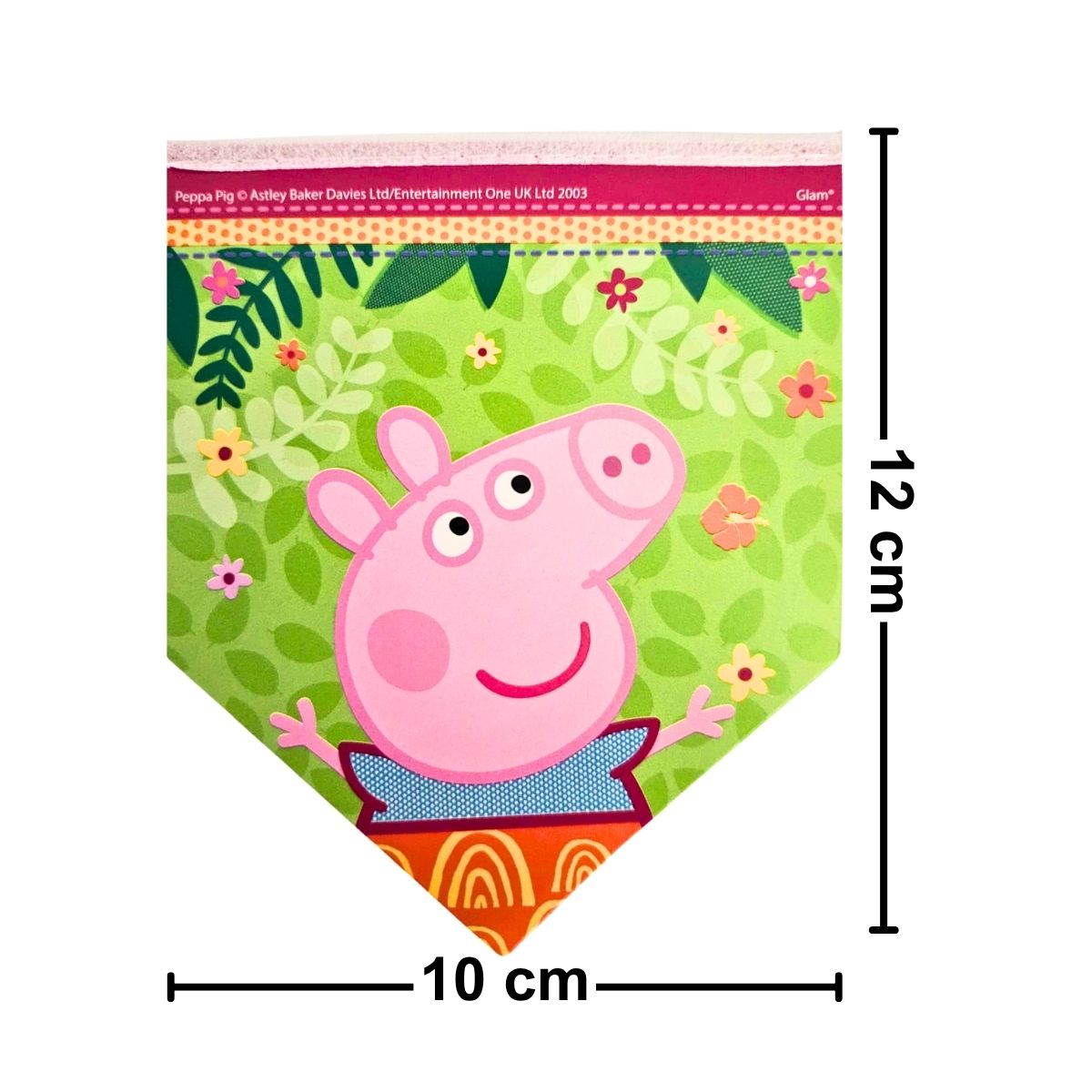 Guirnalda Peppa Pig Feliz Cumpleaños Medidas - Louicid