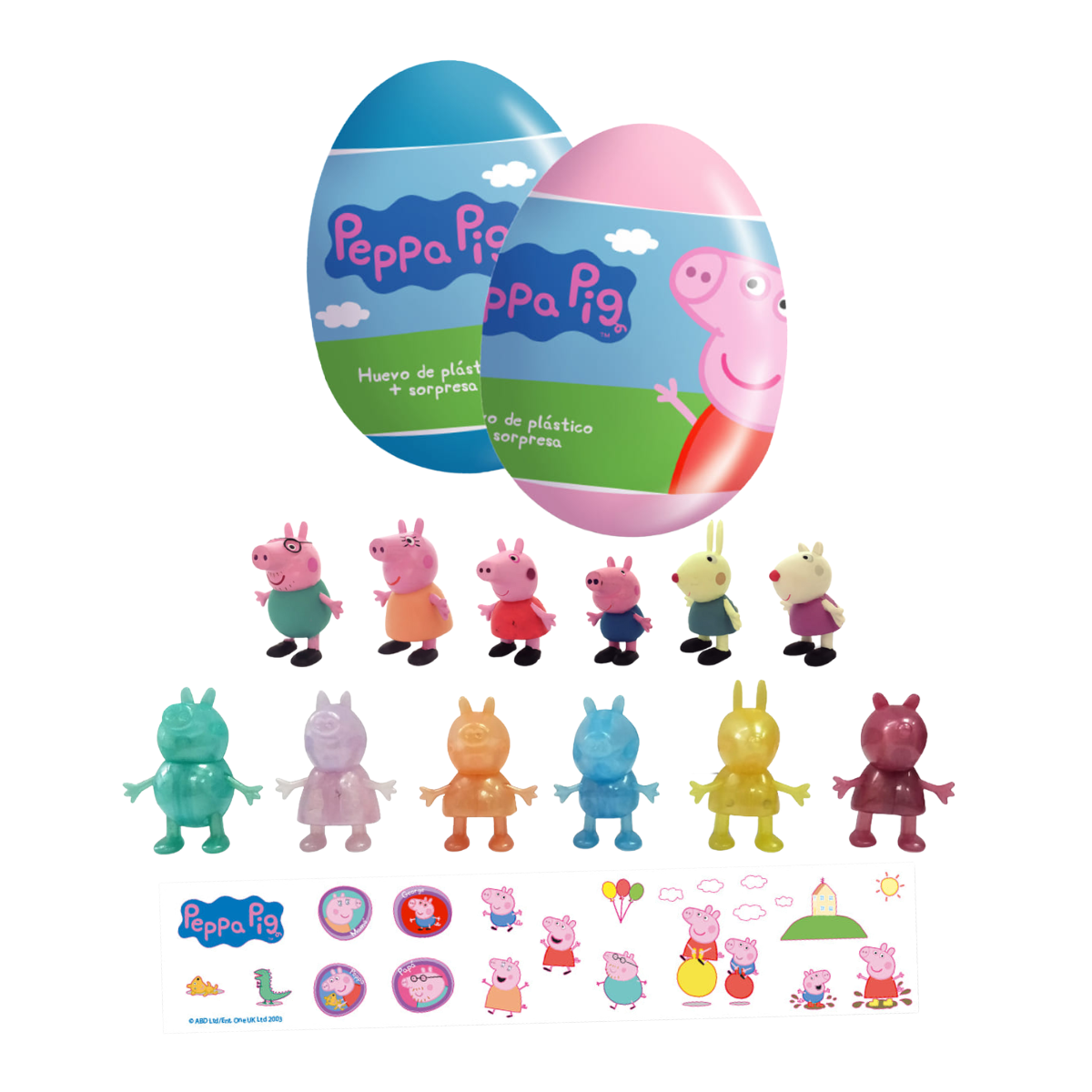 Huevo Sorpresa Peppa Pig Juguete 2d Stickers – Louicid