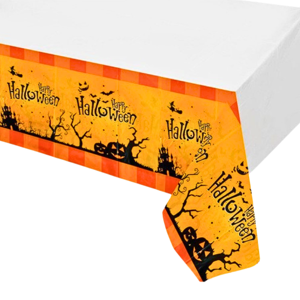 Mantel Plástico Happy Halloween 108x180cm Diseño - Louicid