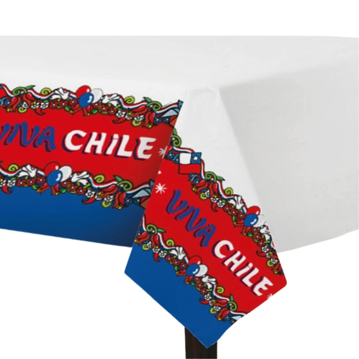 Mantel Viva Chile 108x180cm Fiestas Patrias - Louicid