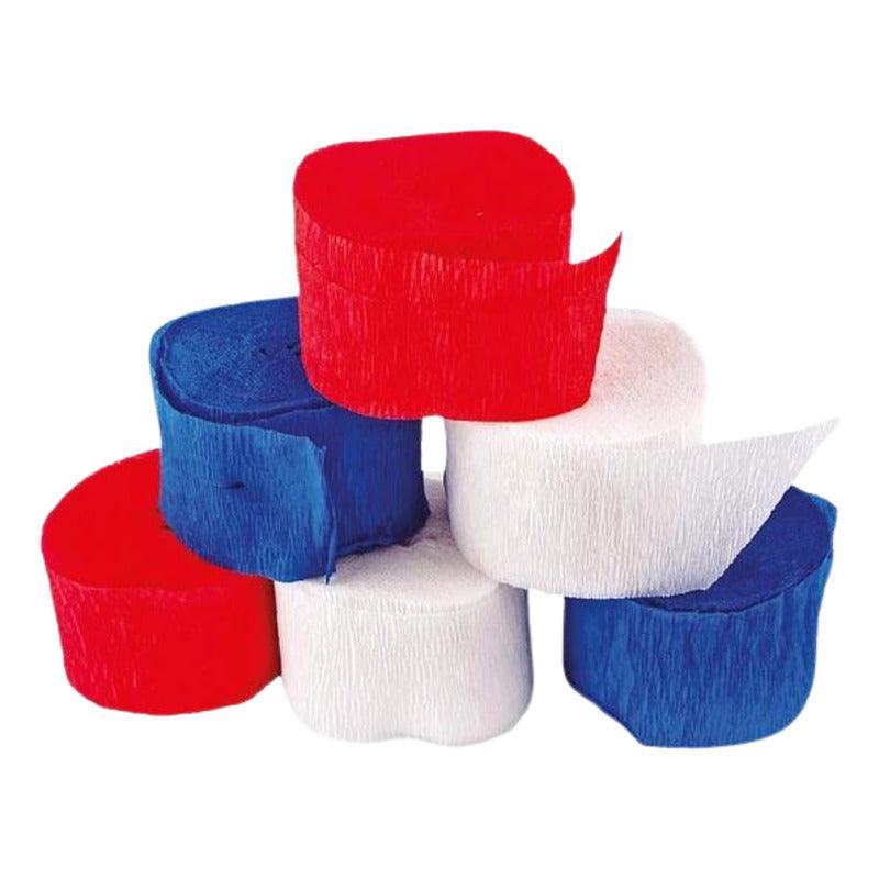 Pack 6 Festón Tricolor 10mtsx5cm Decoración Para Fiestas - Louicid