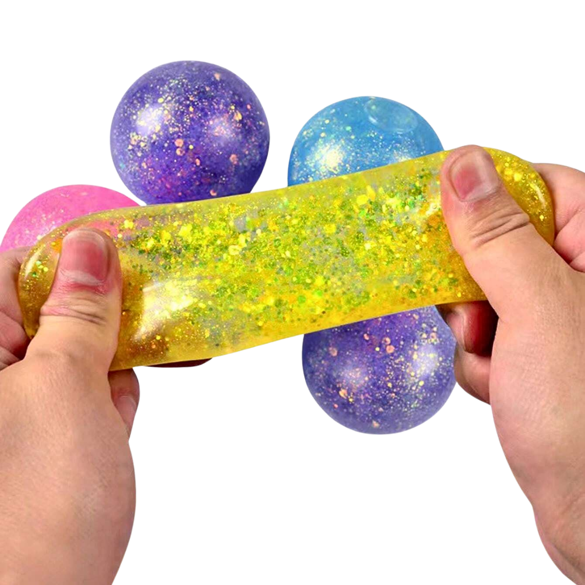 Pack 4 Pelotas Squishy Antiestrés Para Niños Y Adultos - Louicid