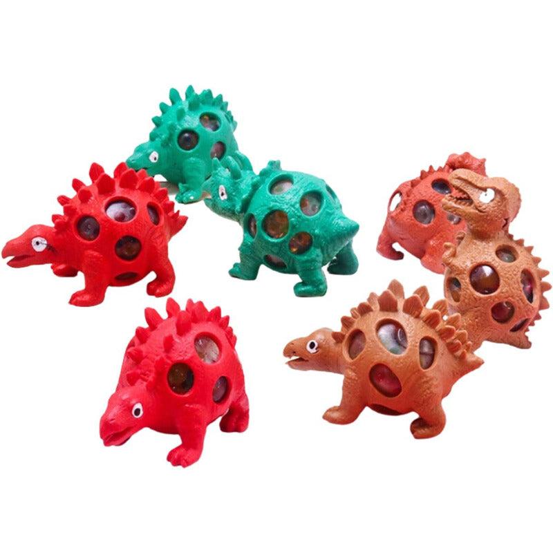 Pelota Antiestrés 3pcs Dinosaurios 10cm Surtidos Squish Ball - Louicid