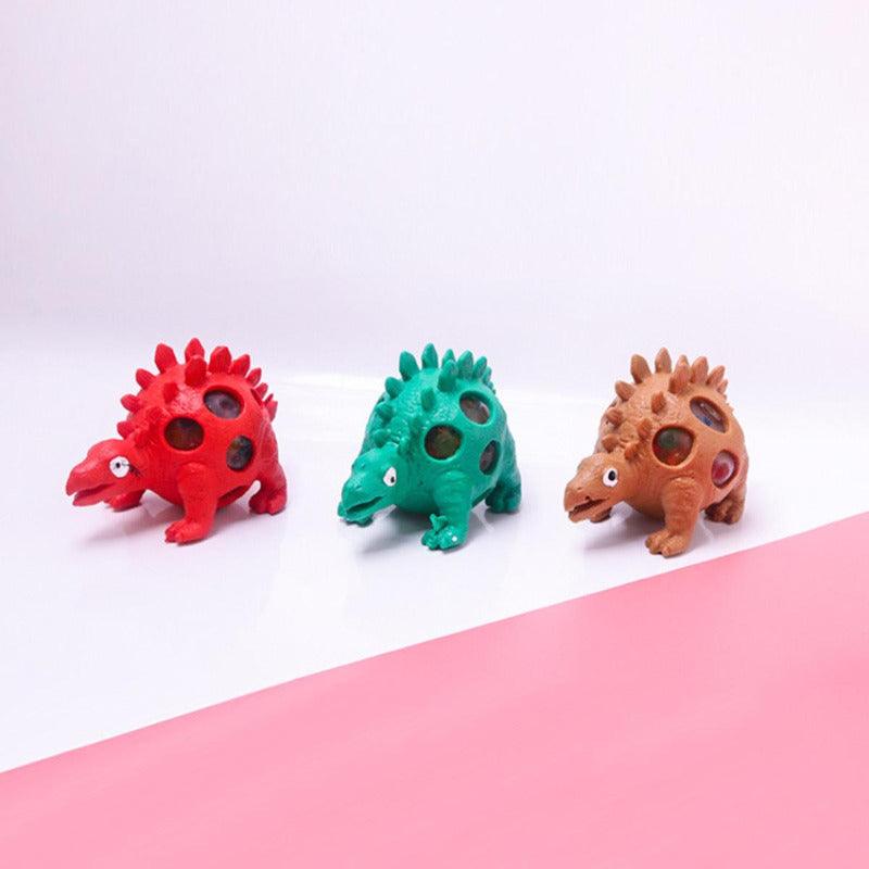 Pelota Antiestrés 3pcs Dinosaurios 10cm Surtidos Squish Ball - Louicid