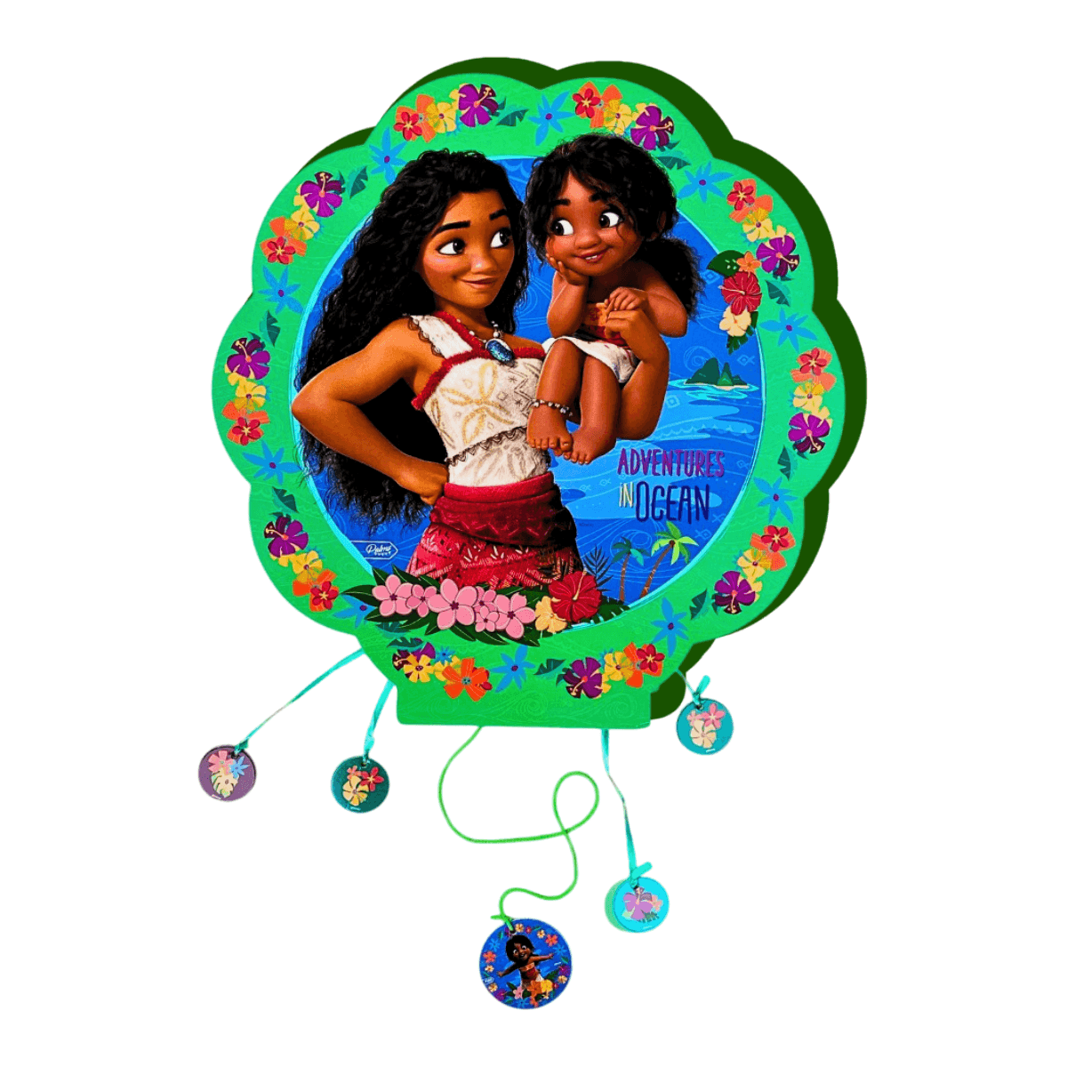 Piñata 3d Moana Decoración Para Cumpleaños - Louicid