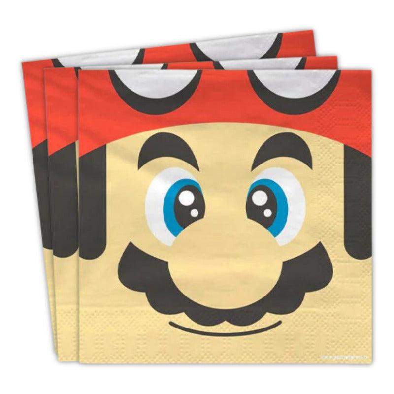 Servilletas Super Mario Bros 12uds Decoración para Cumpleaños - Louicid