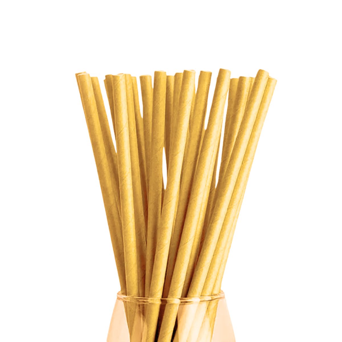 Set De 24 Bombillas De Papel Ecológico Kraft - Louicid