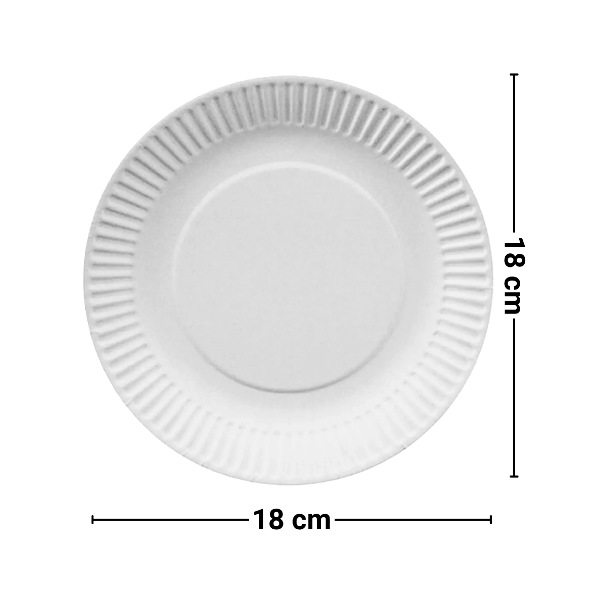 Set 50 Platos Cartón Desechable 18cm Para Cumpleaños - Louicid