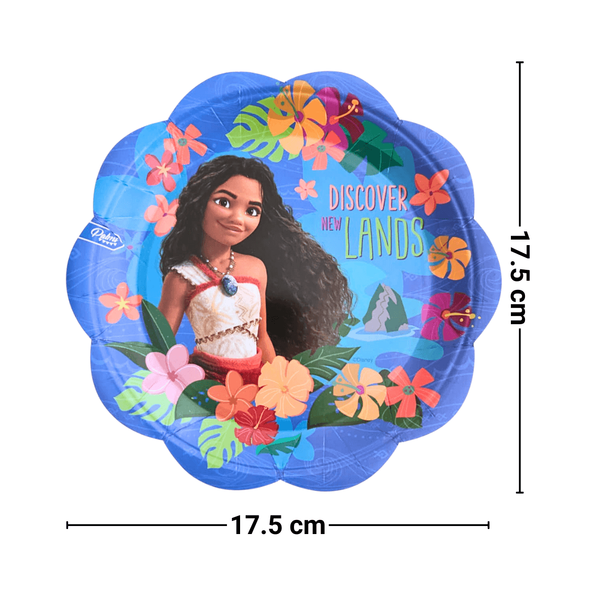 Set 6 Platos Cartón Moana Para Cumpleaños - Louicid