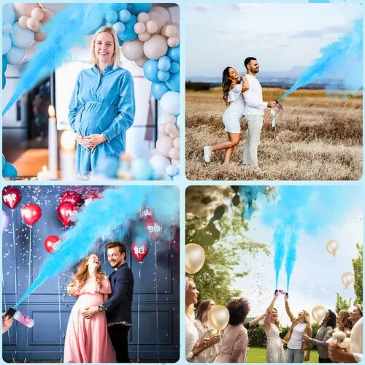 Spray Polvo Revelación De Género Celebraciones Celeste- Louicid