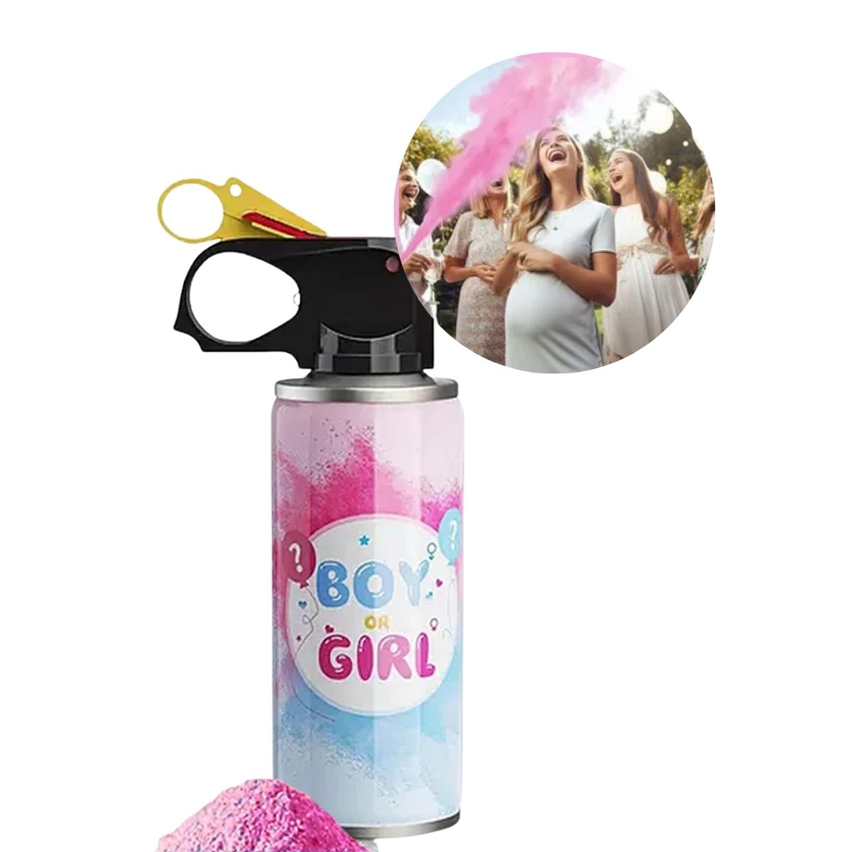 Spray Polvo Revelación De Género 100gr Rosado - Louicid