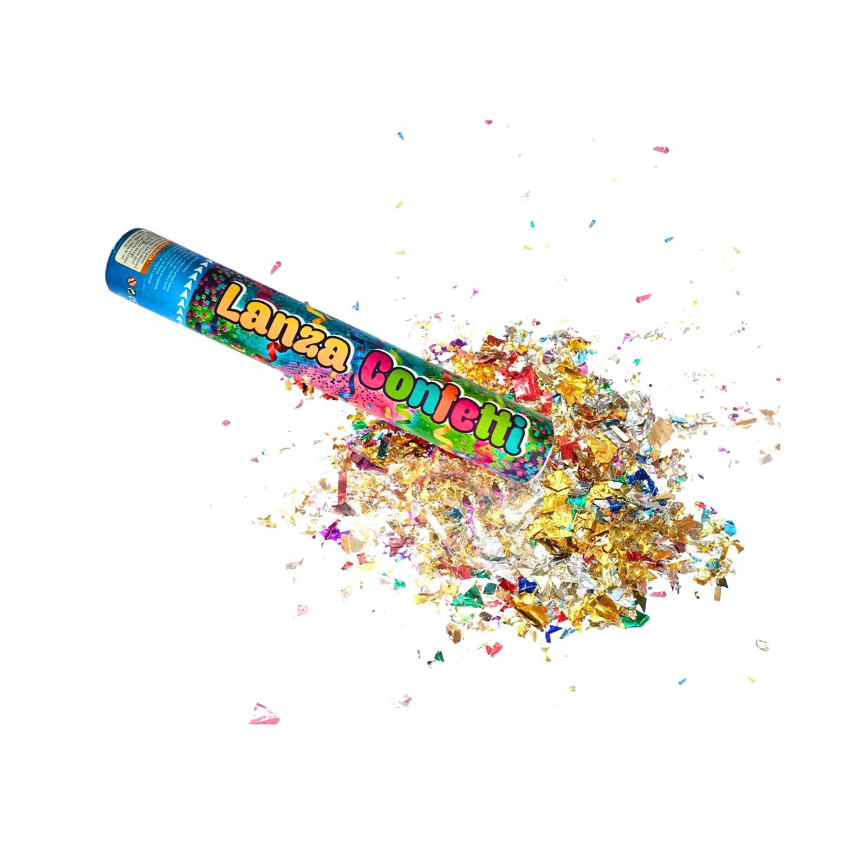 Tubo Cañón Lanza Confeti Multicolor 30cm - Louicid