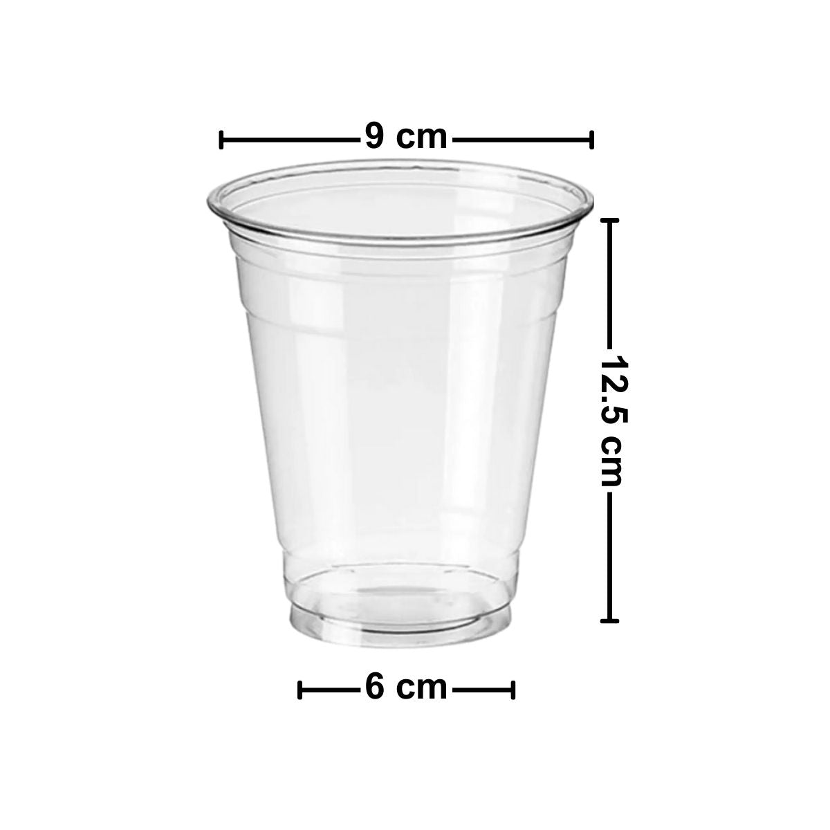 Vaso Plástico Transparente 500cc Medidas - Louicid
