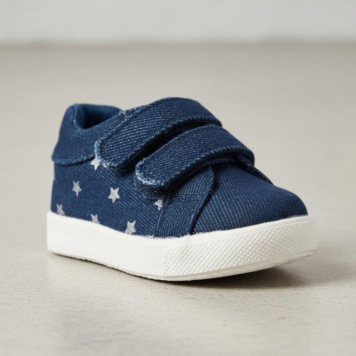 Zapatilla Urbana De Niña Con Velcro Azul Frontal - Louicid