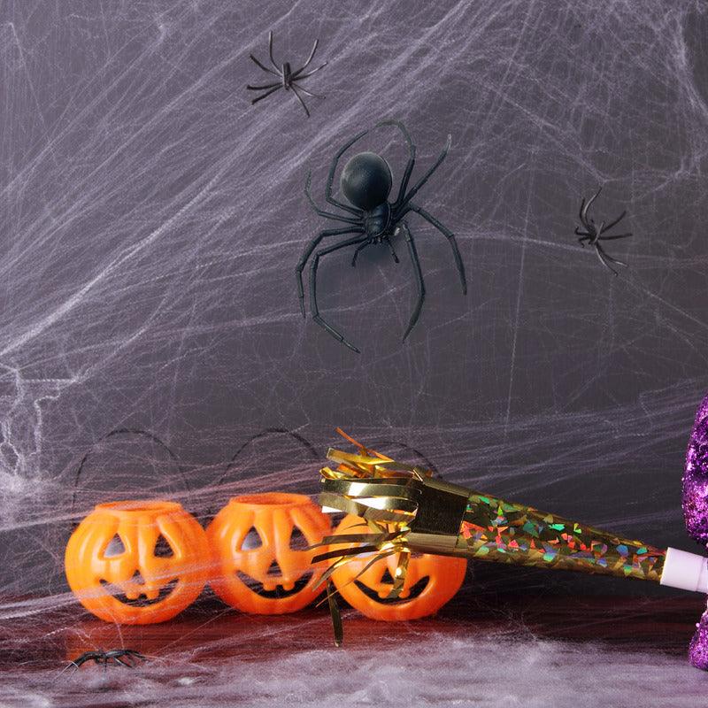 Araña Negra De 16cm Para Decoración Halloween - Louicid