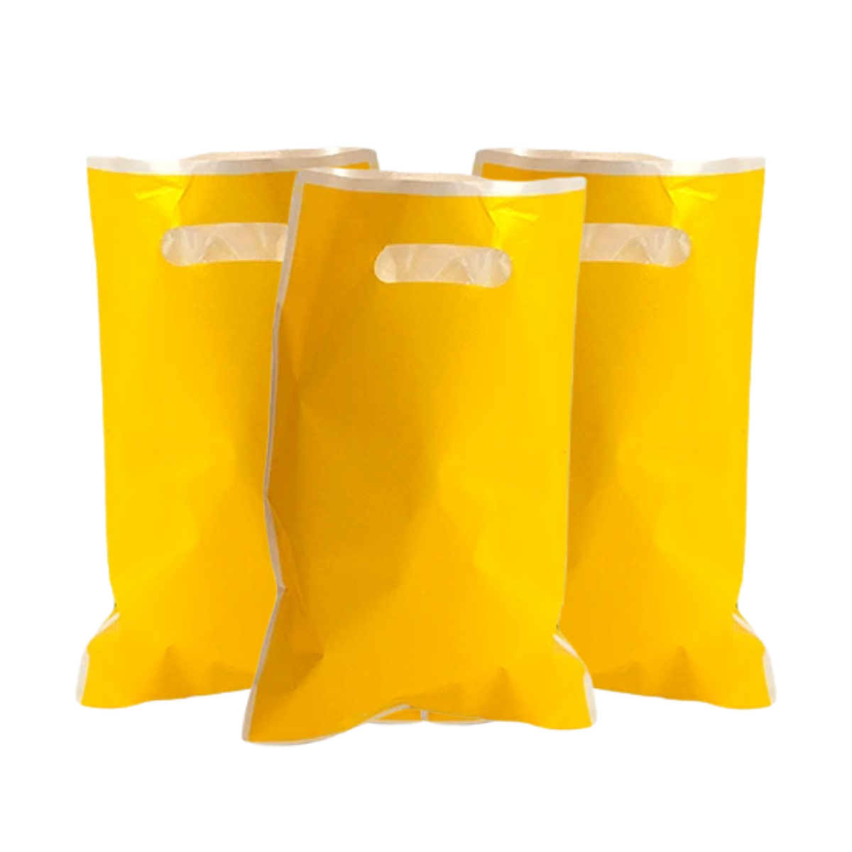 Bolsa para dulces color amarillo de 10 unidades para cumpleaños y celebraciones.